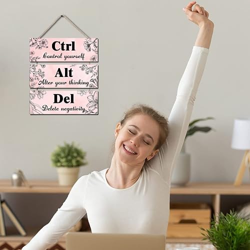 Ctrl Alt Del Wall Decor - Pink
