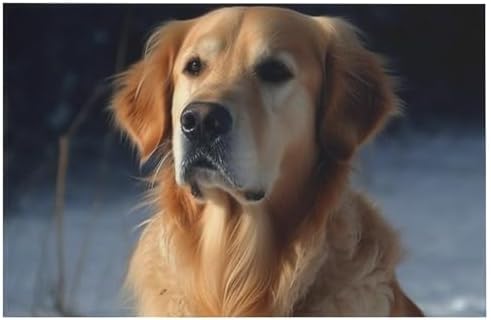 Golden Retriever Velvet Area Rug Non-Slip