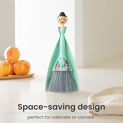 Vigar Mini Broom and Dustpan Set Turquoise 1
