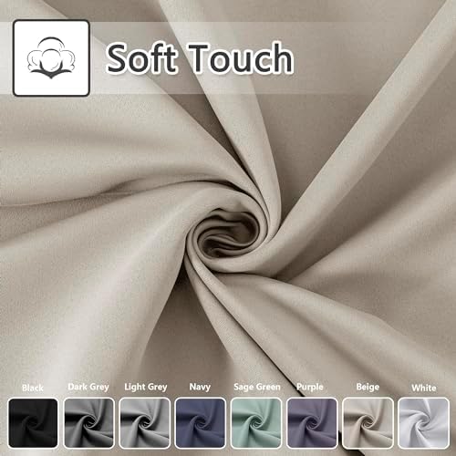 AOSKY Door Curtains - 52 x 90 Light Blocking Panels