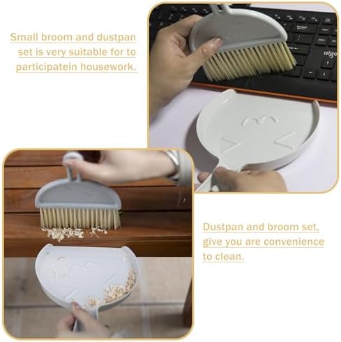 Ketive Mini Broom and Dustpan Set for Cleaning