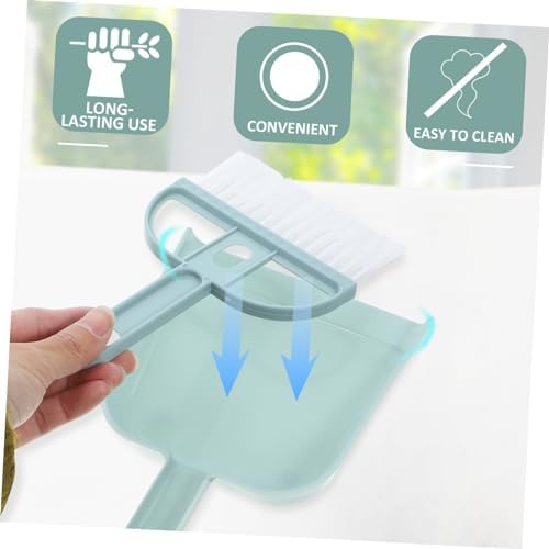 STOBOK Pet Fur Cleaning Broom Dustpan Set 1