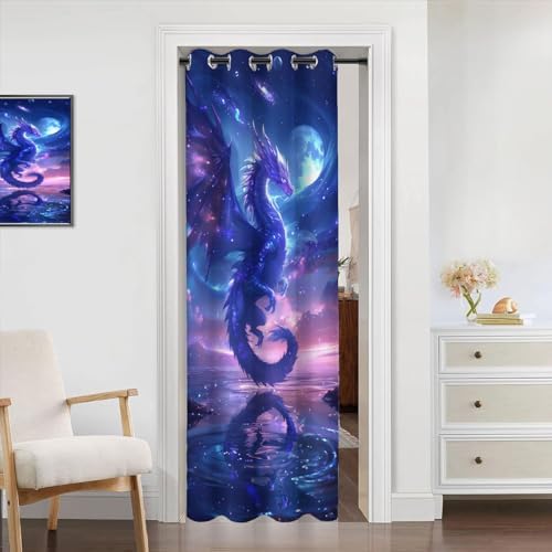 Dragon Door Curtain Home Decor 34x80 Inch