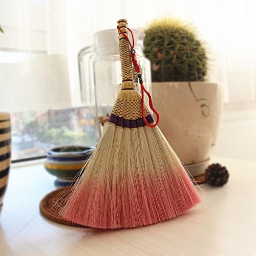 MXY Mini Broom with Short Handle for Home and Automotive Cleaning