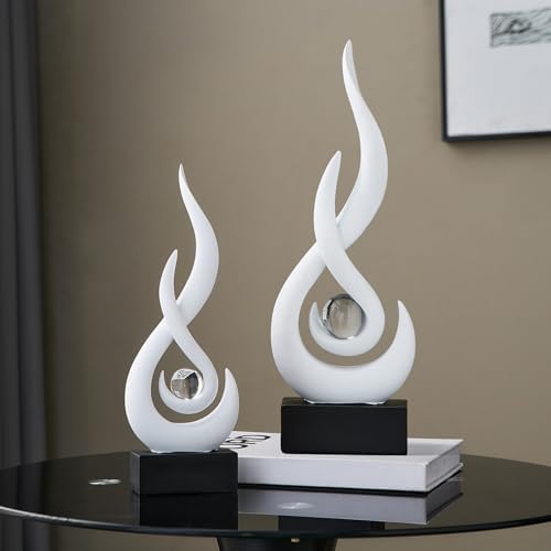 FJS Modern Flame Statue Home Decor 118 H