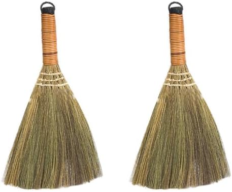 LIFKOME Mini Whisk Broom Set Natural Wood