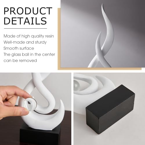 FJS Modern Flame Statue Home Decor 118 H