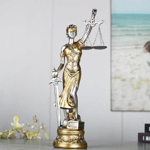 15 Inch Lady Justice Statue - Home Office Decor Sculpture