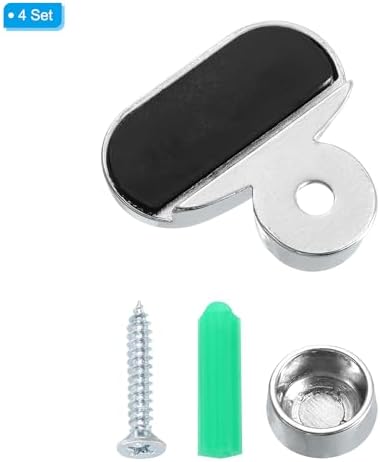 PATIKIL 4Pcs Mirror Clips for 3-5mm Glass