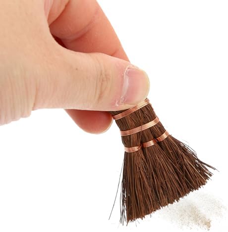 Gatuida 1Piece Mini Palm Whisk Broom for Tea Ceremony