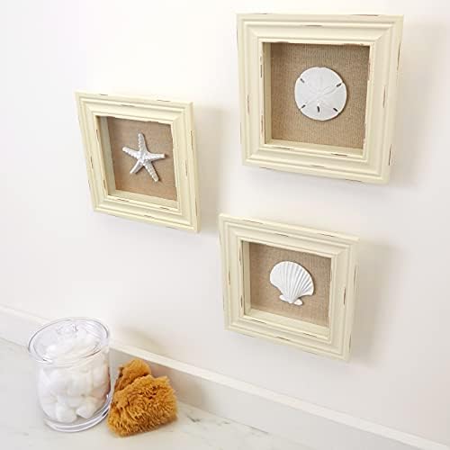Beachy Shabby Chic Shadow Boxes Set of 3