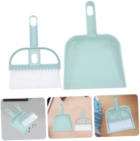 STOBOK Pet Fur Cleaning Broom Dustpan Set 1