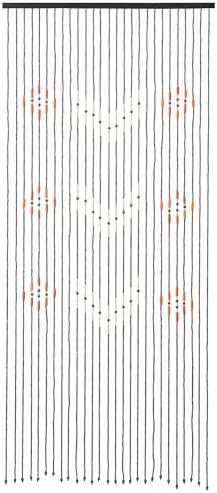 Navaris Bamboo Beaded Curtain 200x90cm