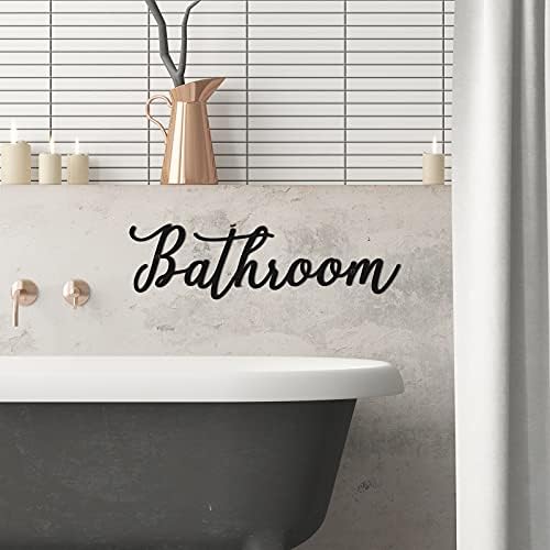 Jetec Iron Farmhouse Metal Sign with Black Letter