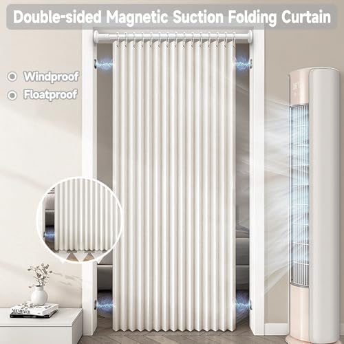 Hapgobli Blackout Door Curtain with Magnetic Closure