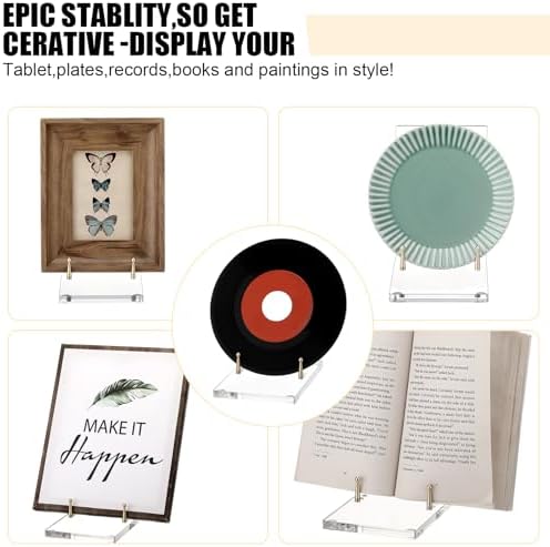 Acrylic Easel Stand for Clear Plate Display