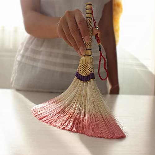 MXY Mini Broom with Short Handle for Home and Automotive Cleaning
