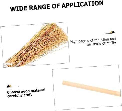 10pcs Mini Decorative Brooms for Miniature Homes and Crafts