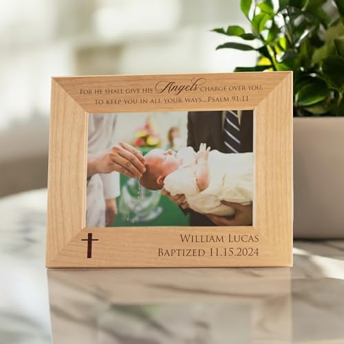 Lifetime Creations Personalized Baptism Frame with Name and Date