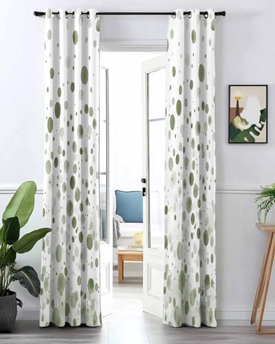 Onekaccu Sage Green Door Curtain with Grommet