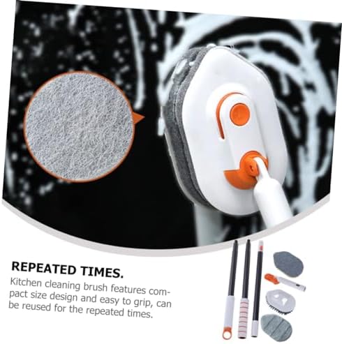 1 Set Extendable Handle Floor Brush for Bathroom and Kitchen Cleaning