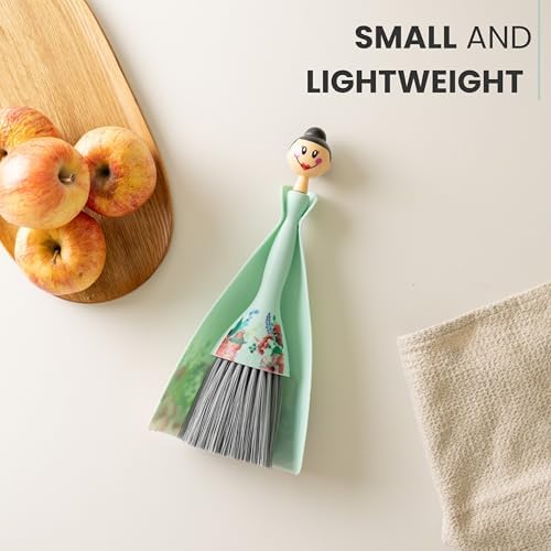 Vigar Mini Broom and Dustpan Set Turquoise 1