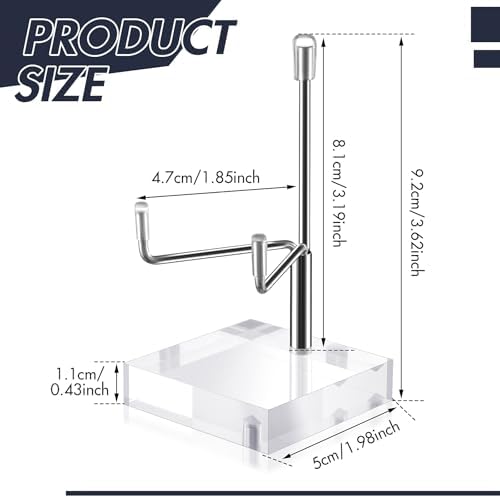 Adjustable Metal Plate Easel Stand with Clear Acrylic Base