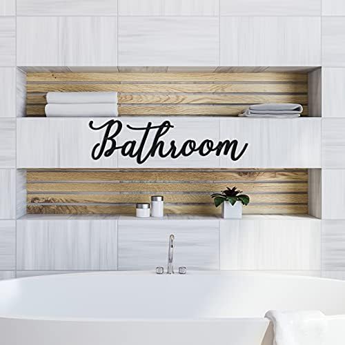Jetec Iron Farmhouse Metal Sign with Black Letter
