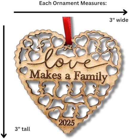 Love Makes A Family Adoption Ornament - Gotcha Day Gift