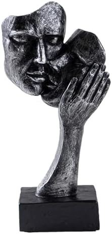 Vilead Resin Couples Kiss Sculpture Abstract