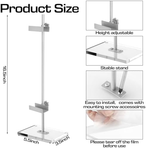 Adjustable RattanView Easel Stand for Picture Frame up to 165 H