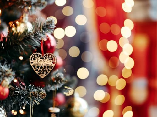 Love Makes A Family Adoption Ornament - Gotcha Day Gift