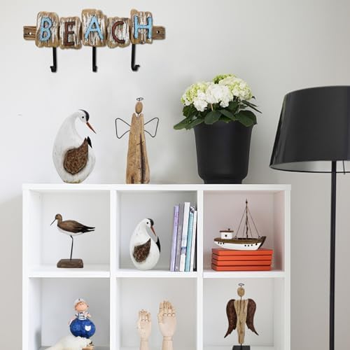 Veclotch 865 H Seabird Wood Statue Coastal Decor