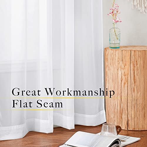 NICETOWN 90 Inch Sheer Curtains for Living Room