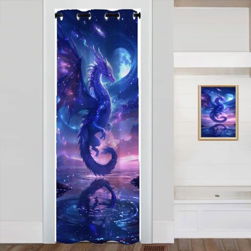 Dragon Door Curtain Home Decor 34x80 Inch
