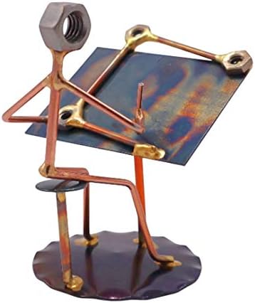 Draftsman Handmade Metal Art Figurine Desk Accessory Trophy
