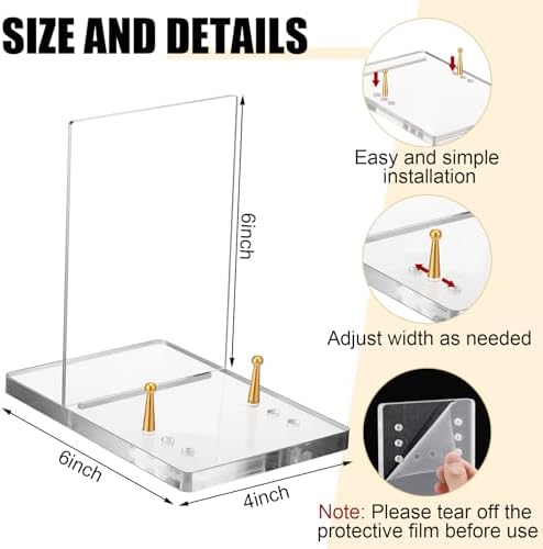 Acrylic Easel Stand for Clear Plate Display