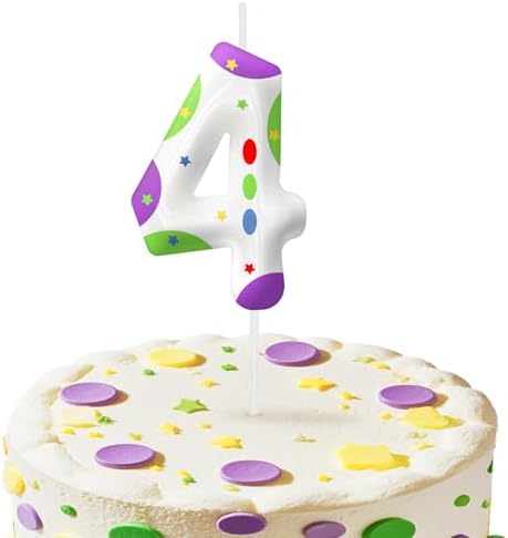 YOOLOOK Toy Inspire Game Story 4th Birthday Candles