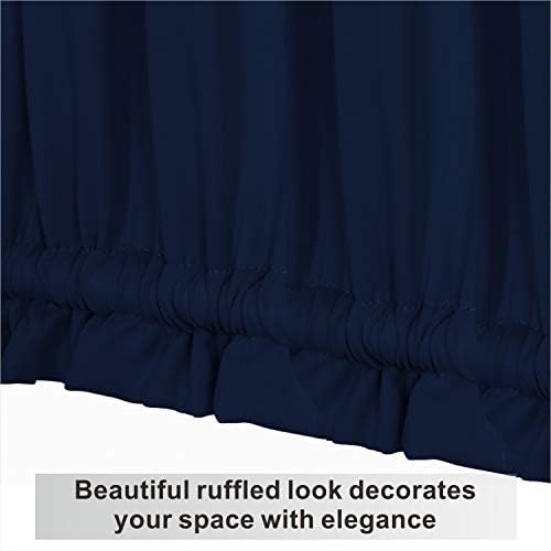 Aquazolax Door Curtains 72 Inch Blackout Thermal Panel with Tieback