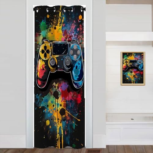 Gamepad Door Curtain 34x80 Inch Home Decor