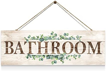 VGICH Bathroom Sign Wall Decor 47x137 Inches