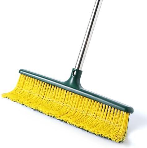 Yocada Heavy Duty Broom with Curved Bristles 587 Inch