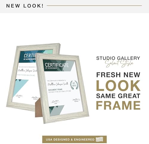 MCS Studio Gallery 85x11 Frame Gray Woodgrain
