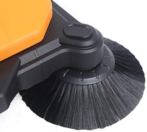 Netcoin 26 Inch Hand Push Floor Sweeper with 2 Brooms