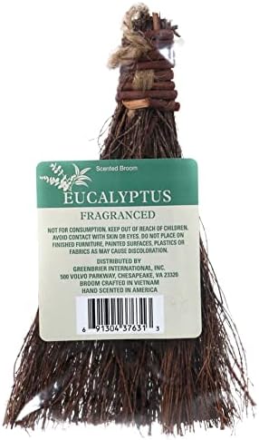 Christmas On Command Eucalyptus Scented Mini Broom 6 Inch 1