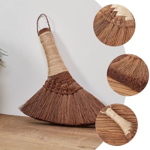 Healifty Mini Palm Fiber Dust Broom 1