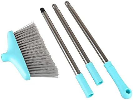 FGY 48 Inch Broom and Dustpan Set with Collapsible Handle