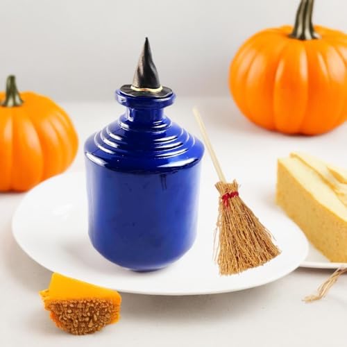 GXXMEI 20PCS Mini Halloween Brooms with Red Ropes