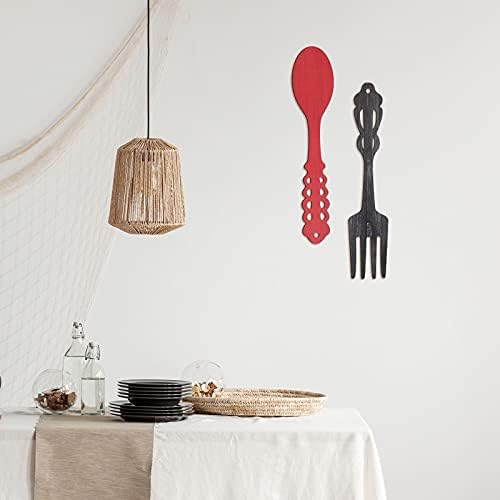 Jetec 2-Piece Fork Spoon Wall Decor Set 1