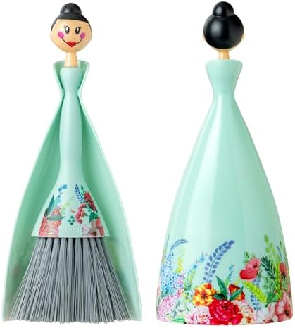 Vigar Mini Broom and Dustpan Set Turquoise 1